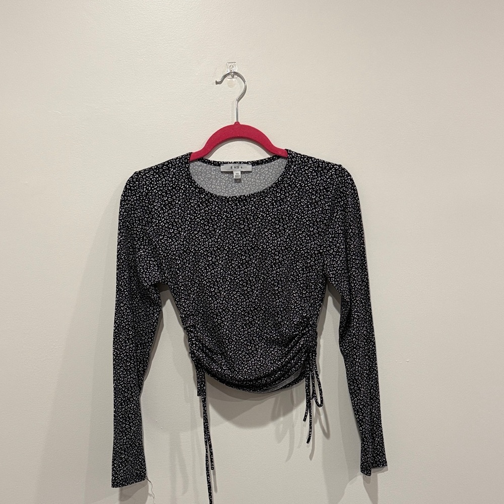 Black Leopard Women's Top